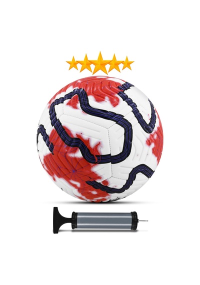 Telvesse Futbol Topu Color Pompalı Set Sert Zemin Halı Saha Futbol Topu Hibrit No:5 Çok Renkli