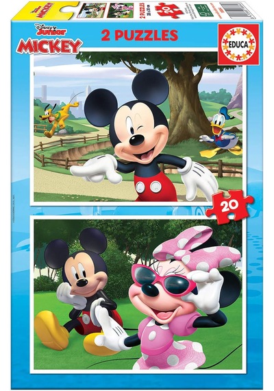 Educa 2x20 Parça Mickey Mouse Puzzle 1