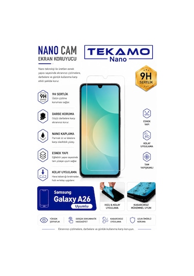 Samsung Galaxy A26 Uyumlu Nano Cam Ekran Koruyucu
