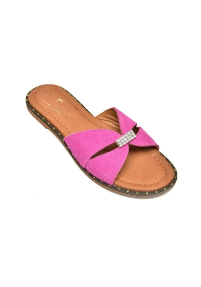 Fox Shoes U291290002 Fuşya Süet Kadın Terlik Fuşya-süet Çok Renkli