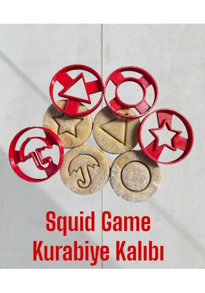Squid Game Kurabite Kalıbı Kalamar Oyunu Kurabiye Kalıbı