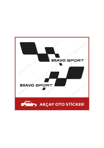 Fiat Bravo Sport Sticker Fiat Bravo Sticker Bravo Oto Sticker