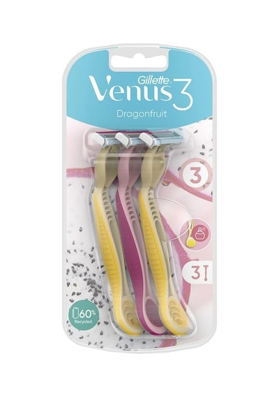 Gillette Venus 3 Tek Kullanımlık Tıraş Makinesi, Kadın, 3 Ejderha Meyvesi Kokulu Tıraş Makinesi Sku: Smg8690010493804