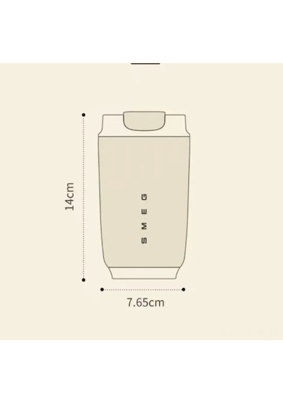 Smeg Kahve Fincanı, 320 Ml, 1 Adet Beyaz Sarı