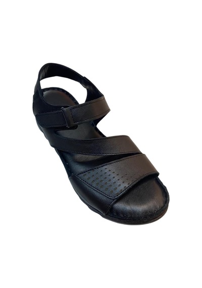 Neon Akm-088 Kadın Siyah Hakiki Deri Sandalet - 36 Siyah