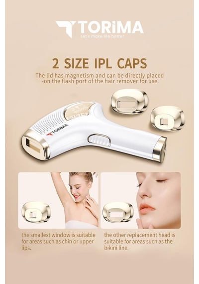 Torima BHRL-07 Beyaz Buz Başlıklı IPL Lazer Epilasyon Cihazı