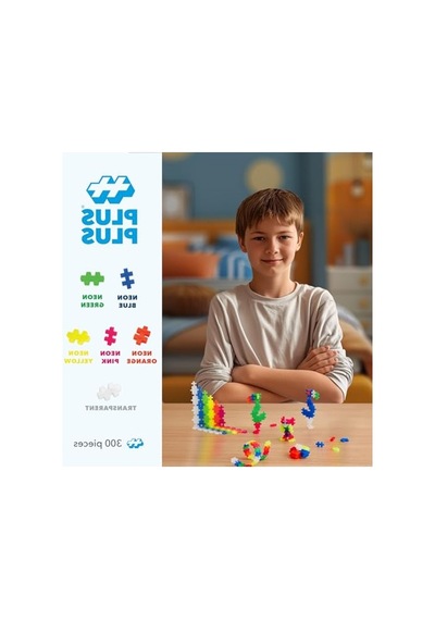 300 Elementli Mini Neon Klocki Seti, Eğlenceli İnşa Oyunları