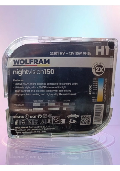H1 Ampul Performans Ampulü +%150 Fazla Işık Ve %20 Beyaz Işık 12v