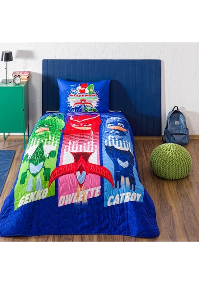 Lisanslı Pj Masks Power Up Tek Kişilik Yatak Örtüsü Seti 000000001000048892 Çok Renkli