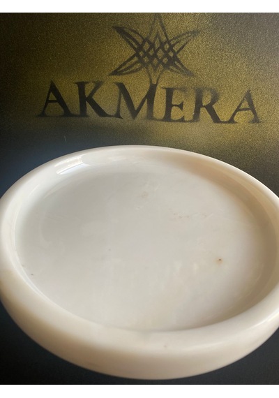 Mermer Ayaklı Sunum Standı Beyaz