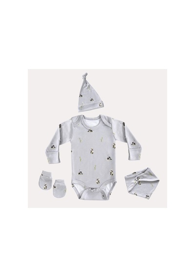 Mama Padre Panda Yenidoğan Mini Set - 4 Parça Renkli - 861047010 Renkli
