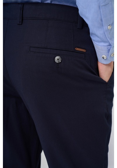 Morven Erkek Lacivert Yazlık Pamuk Yan Cep Slim Fit Chino Pantolon 25ys003004200 Lacivert