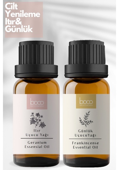 Boco Born In Cosmetics Hücre Yenileyici Günlük + Itır %100 Saf Uçucu Yağı 2 x 10 ML