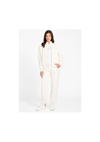 Guess V5bq15kcx22 Octavia High Neck Full Zip Kadın Sweatshirt Krem