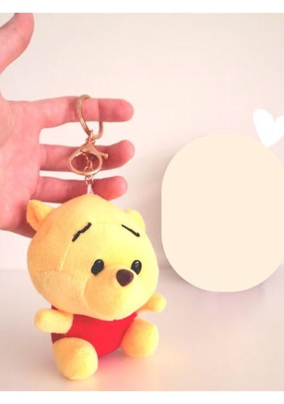 Winnie The Pooh Peluş Ayı Anahtarlık Çanta Aksesuarı - 15 Cm