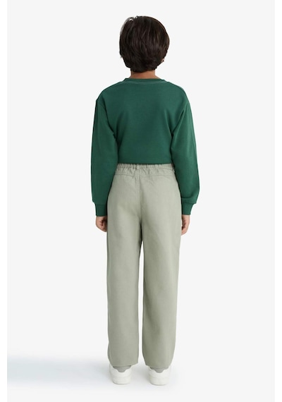 Defacto Erkek Çocuk Loose Fit Standart Paça Gabardin Pantolon F2478a825aukh400 Haki