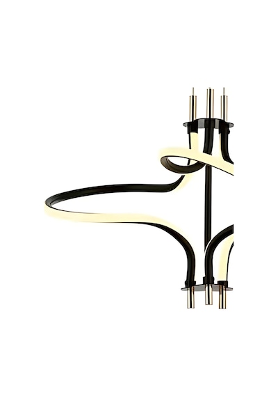 Clarita 3 Renkli Led Avize Siyah