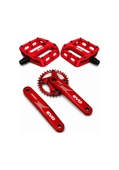 Aziyah Bisiklet 34t Aynakol Ve Bisiklet Evo Çivili Platform Pedal Seti Aynakol Çivili Pedal, One Size