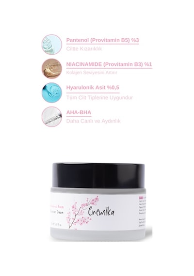 Cremika Nemlendirici Yüz Kremi 50 ML