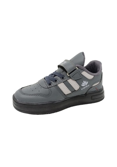 Carby 121 Patik Cırtlı Numara 28 Çocuk Sneaker Ayakkabı Füme Gri Füme - Gri