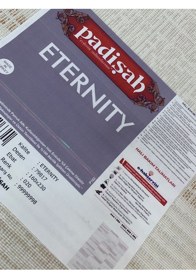 Padişah Halı Eternity 79817 020 Serisi Akrilik Salon Oturma Odası Halısı Krem - Kahve
