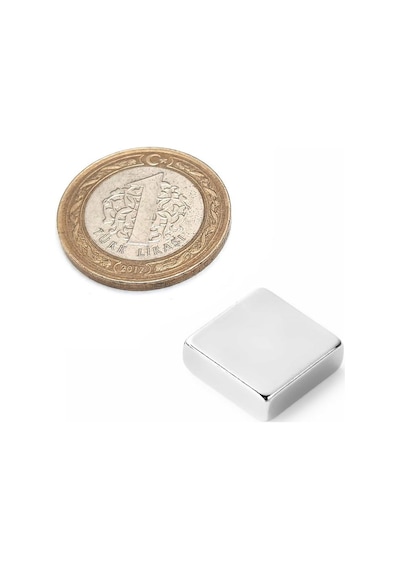 15x15x5 Mm Neodyum Güçlü Kare Mıknatıs 2 Adet Set