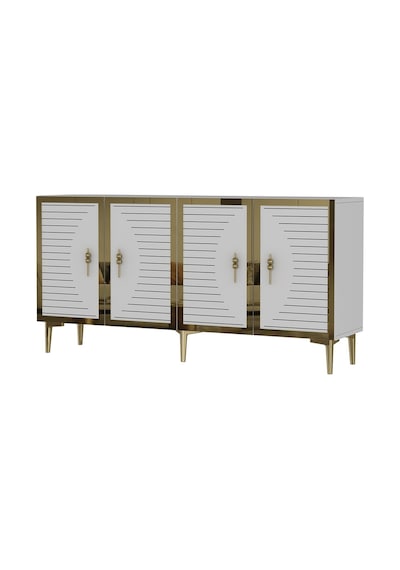 Ka1508bg Tuna Konsol, Tv Sehpası Beyaz-gold 150cm Beyaz - Gold Ka1508bg Tuna Konsol, Tv Sehpası Beyaz-gold 150cm Beyaz - Gold