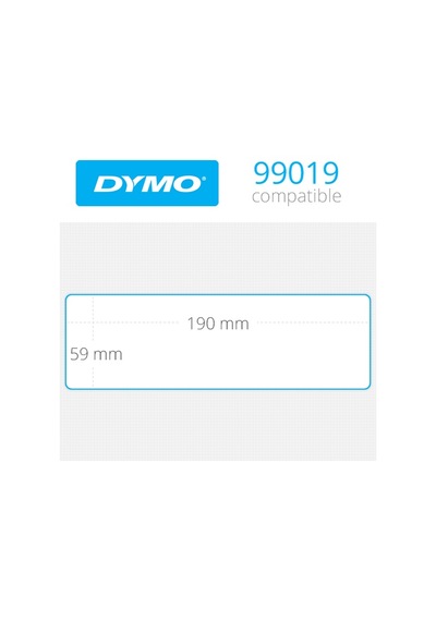 Dymo 99019 Lw Geniş Klasör Sırt Etiketi 190X59MM / 110'lu Paket