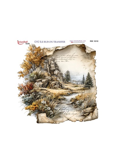 Ütü İle Rub On Transfer Kağıdı 30x30cm Rb-1010