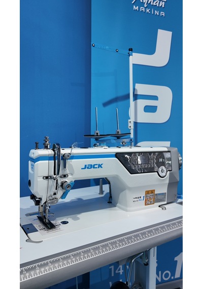 Jack H7 Full Otomatik Yapay Zekalı Çift Papuç Kalın Materyal Dikiş Makinası 10mm, Step Motorlu Yok