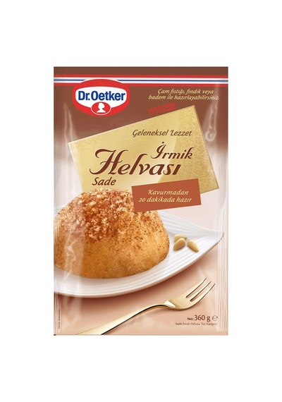 Dr. Oetker İrmik Helvası Sade 360 G - Pratik Ve Lezzetli Tatlı - 2 Adet Tarı