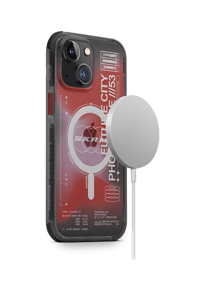 Apple Uyumlu iPhone 14 Plus Kılıf Skinarma Şeffaf Airbag Tasarımlı Magsafe Şarj Özellikli Shorai Kapak