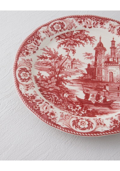 English Home Preston Stoneware Servis Tabağı 26 Cm Bordo