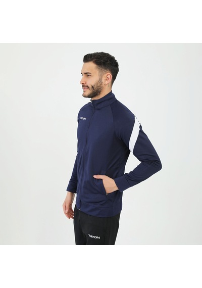 Tryon Lacivert - Beyaz Erkek Futbol Kamp Sweat Kamp Eşofman Evo P 001