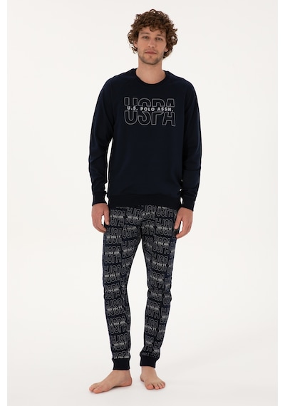 U.s. Polo Assn. Erkek Lacivert Pijama Takım 50318606-vr033 Lacivert
