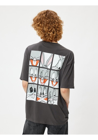 Koton Bugs Bunny Oversize Tişört Arkası Baskılı Bisiklet Yaka Kısa Kollu Lisanslı Antrasit 5wal10330ık Antrasit Koton Bugs Bunny Oversize Tişört Arkası Baskılı Bisiklet Yaka Kısa Kollu Lisanslı Antrasit 5wal10330ık Antrasit