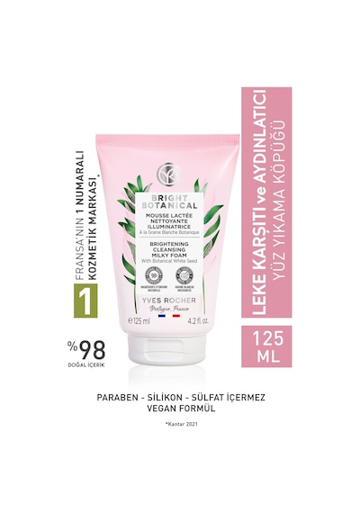 Yves Rocher Bright Botanical Brightening Cleansing Milky Foam 125 ML