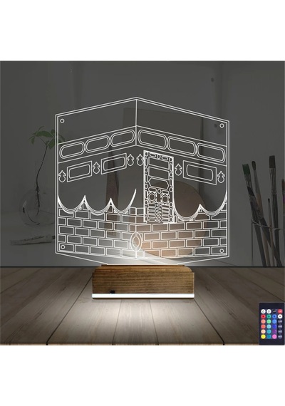 Luvivia Kabe 3d Lamba - Masa Gece Lambası Şeffaf