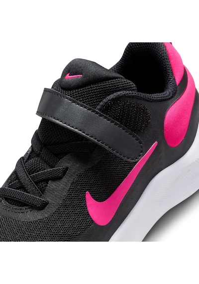 Nike Revolution 7 Psv Unisex Walking Shoes Lastik Bağcıklı Unisex Yürüyüş Ayakkabısı Siyah-pembe Yeşil
