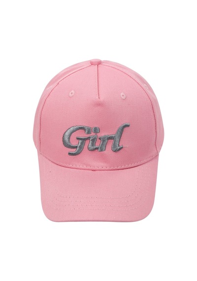 Civil Girls Girl Yazı Desen 10-13 Yaş Kep Şapka - Pembe Standart