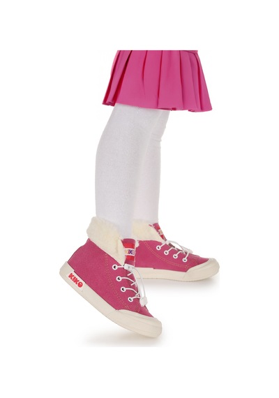Kiko Kids Tigge Günlük Lastikli Kız Bebek Bot Ayakkabı Fuşya Fuşya