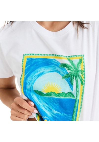 Roxy Roxy Atlas Oceanregular Crop Kadın Renkli Tişört Bwt0 Çok Renkli