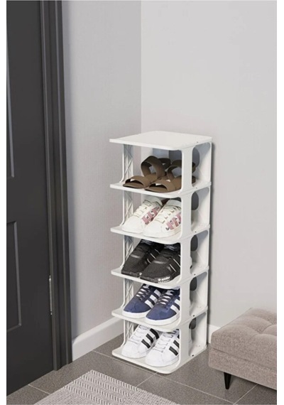 Lüx Yeni Model Modern 6 Katlı Ayakkabılık Beyaz Renk Portatif Ayakkabı Standı 6 Katlı Beyaz Beyaz Lüx Yeni Model Modern 6 Katlı Ayakkabılık Beyaz Renk Portatif Ayakkabı Standı 6 Katlı Beyaz Beyaz