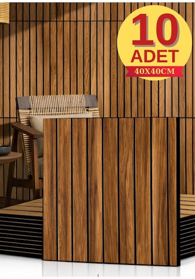 10 Adet 40cmx40cm Kendinden Yapışkanlı Sxp Akustik Duvar Paneli Kağıdı Köpük Ofis Salon Otel Nw198 Kahverengi
