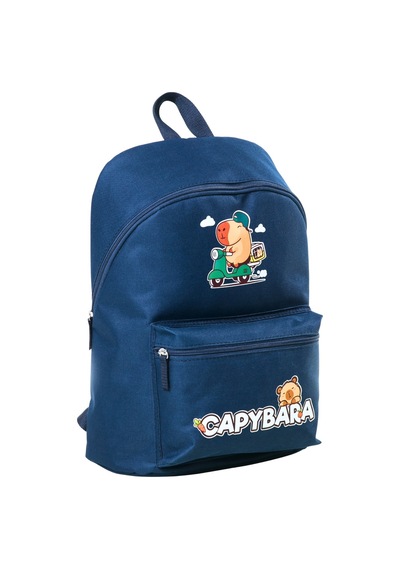 Capybara Orijinal Lisanslı Çocuk Okul Çantası Su Geçirmez Lacivert