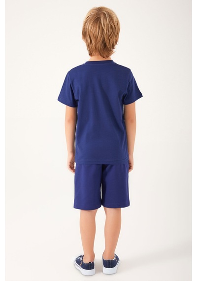U.S. Polo Assn Color Painting Lacivert Erkek Çocuk Bermuda Takım