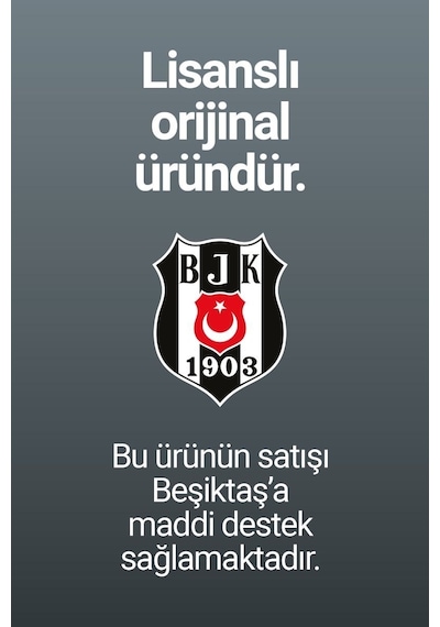 Beşiktaş Orijinal Lisanslı Nostalji Siyah Çocuk Forma Siyah