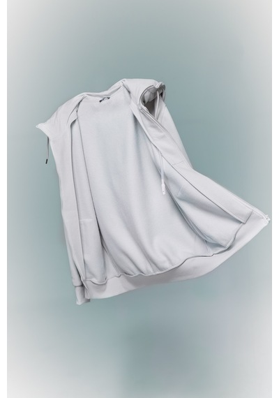 Defacto Şişirilebilir Boyun Yastıklı Fermuarlı Sweatshirt H8716ax26augr368 Gri-gr368