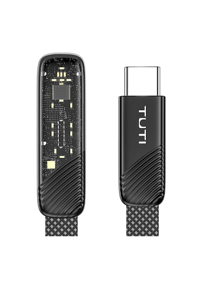 Valkyrie Tuti Süper Hızlı 60w Pd Type-c Şarj Ve Data Kablosu - Dayanıklı Örgülü Tasarım Vertical Yatay Kablo 130cm