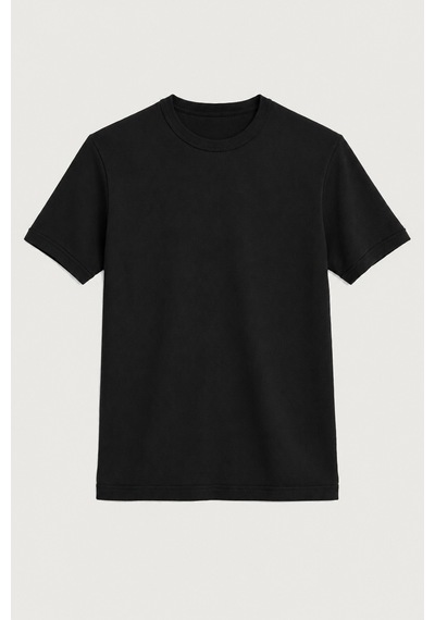 Antioch Pamuklu Erkek T-shirt Siyah
